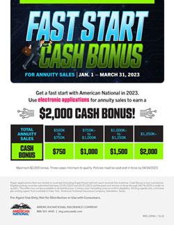 Fast Start Cash Bonus Annuity